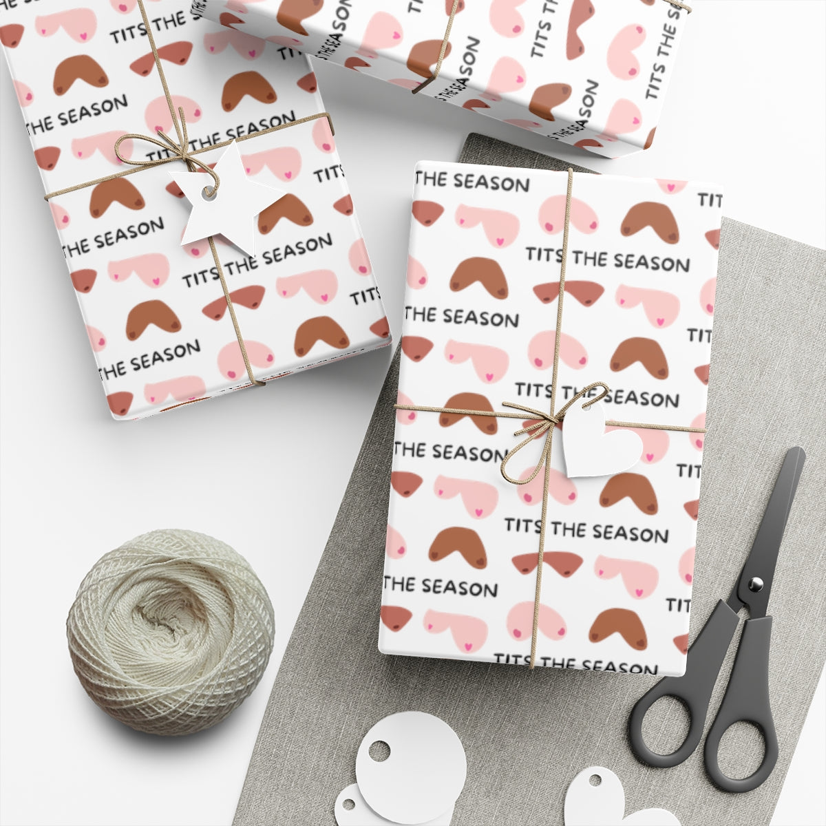 Tits the Season Gift Wrap Paper