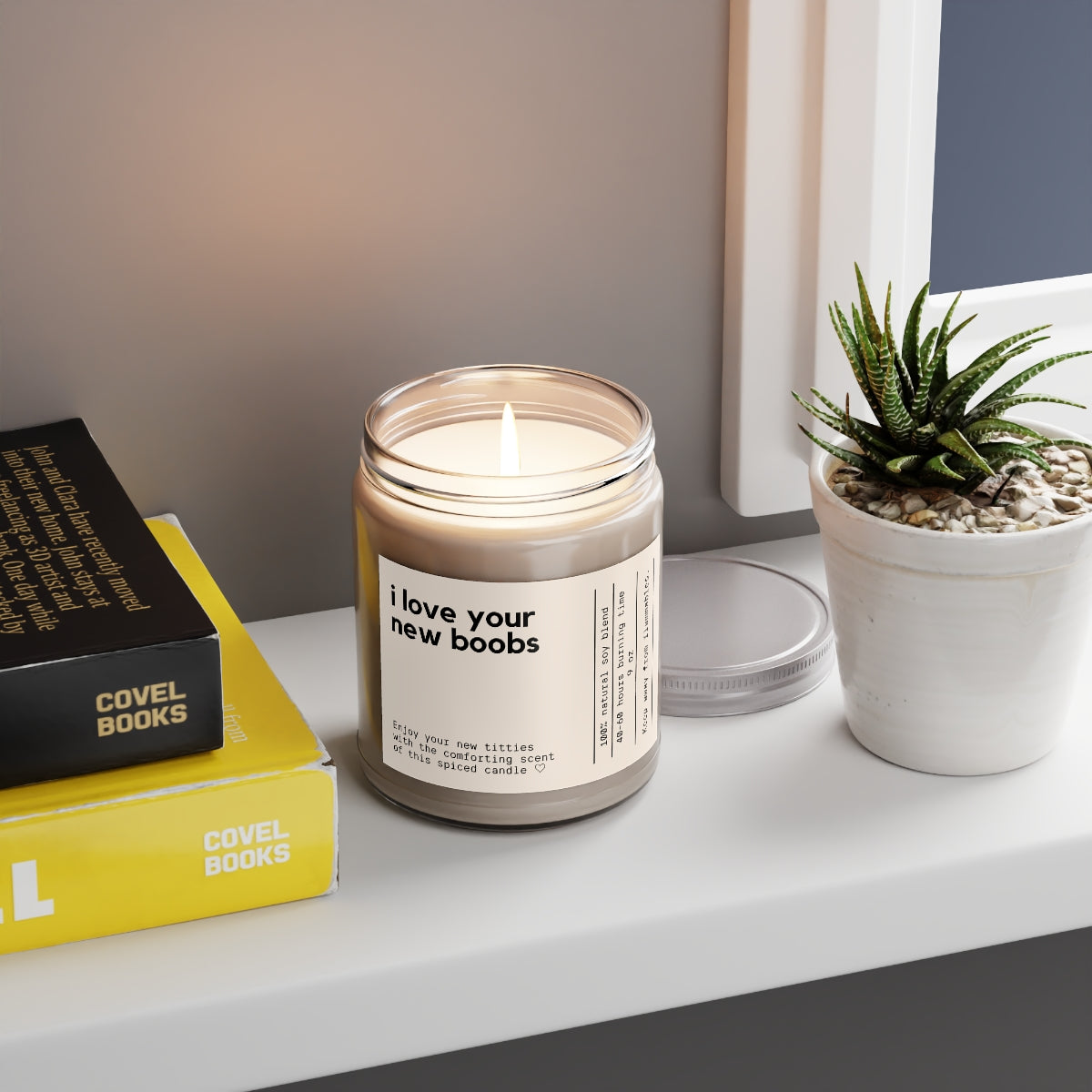 I Love Your New Boobs Spice-Scented Candle (9oz)