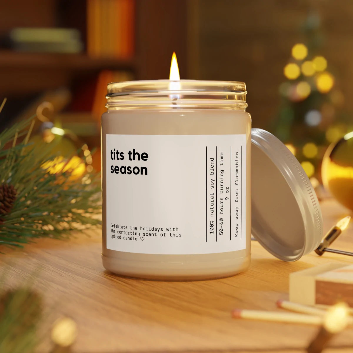 "Tits the Season" Fresh Balsam Candle