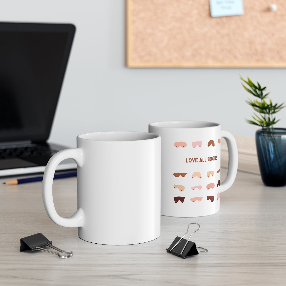 Love All Boobs Ceramic Mug (11oz)