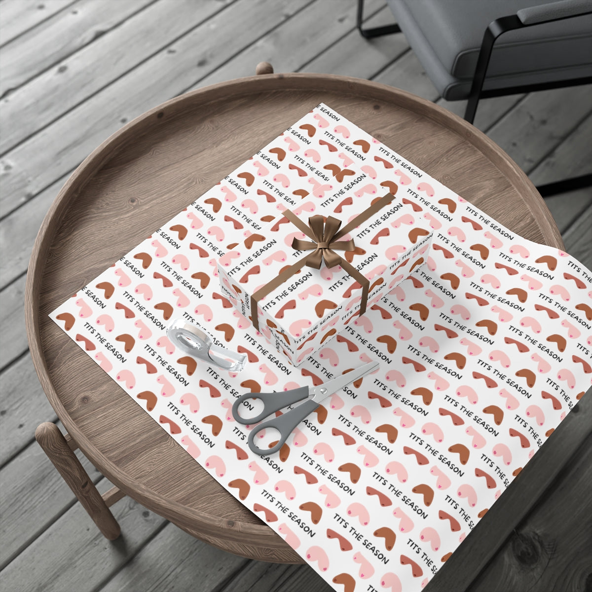 Tits the Season Gift Wrap Paper