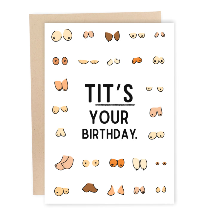 Tits Your Birthday Greeting Card