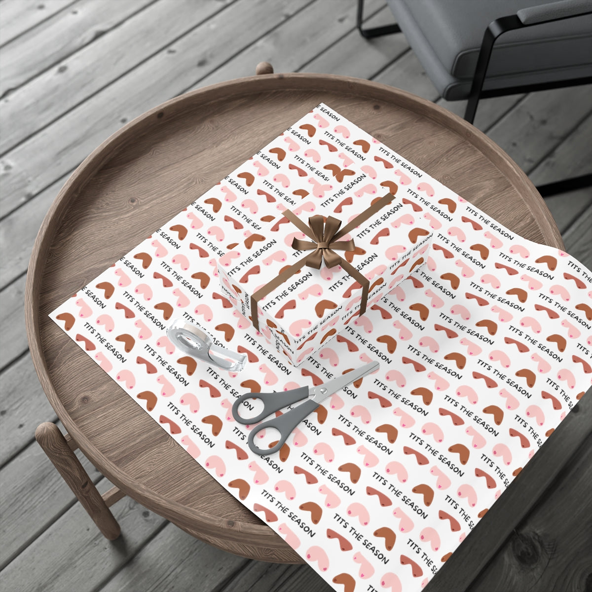 Tits the Season Gift Wrap Paper