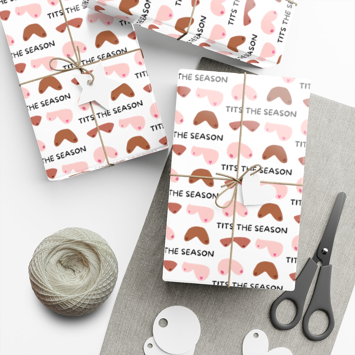 Tits the Season Gift Wrap Paper