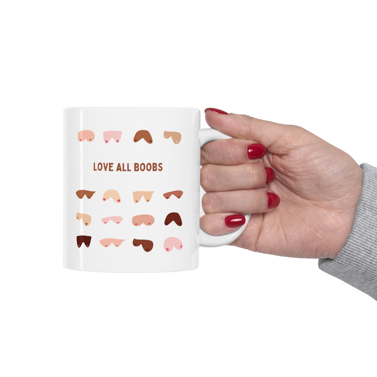 Love All Boobs Ceramic Mug (11oz)