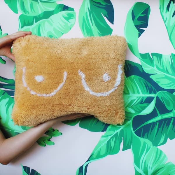 Tufted Boob Pillow