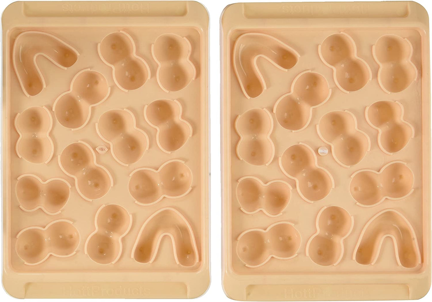 Boob Ice Cube Tray Assorted Shapes 2 Pack