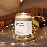 I Love Your New Boobs Spice-Scented Candle (9oz)