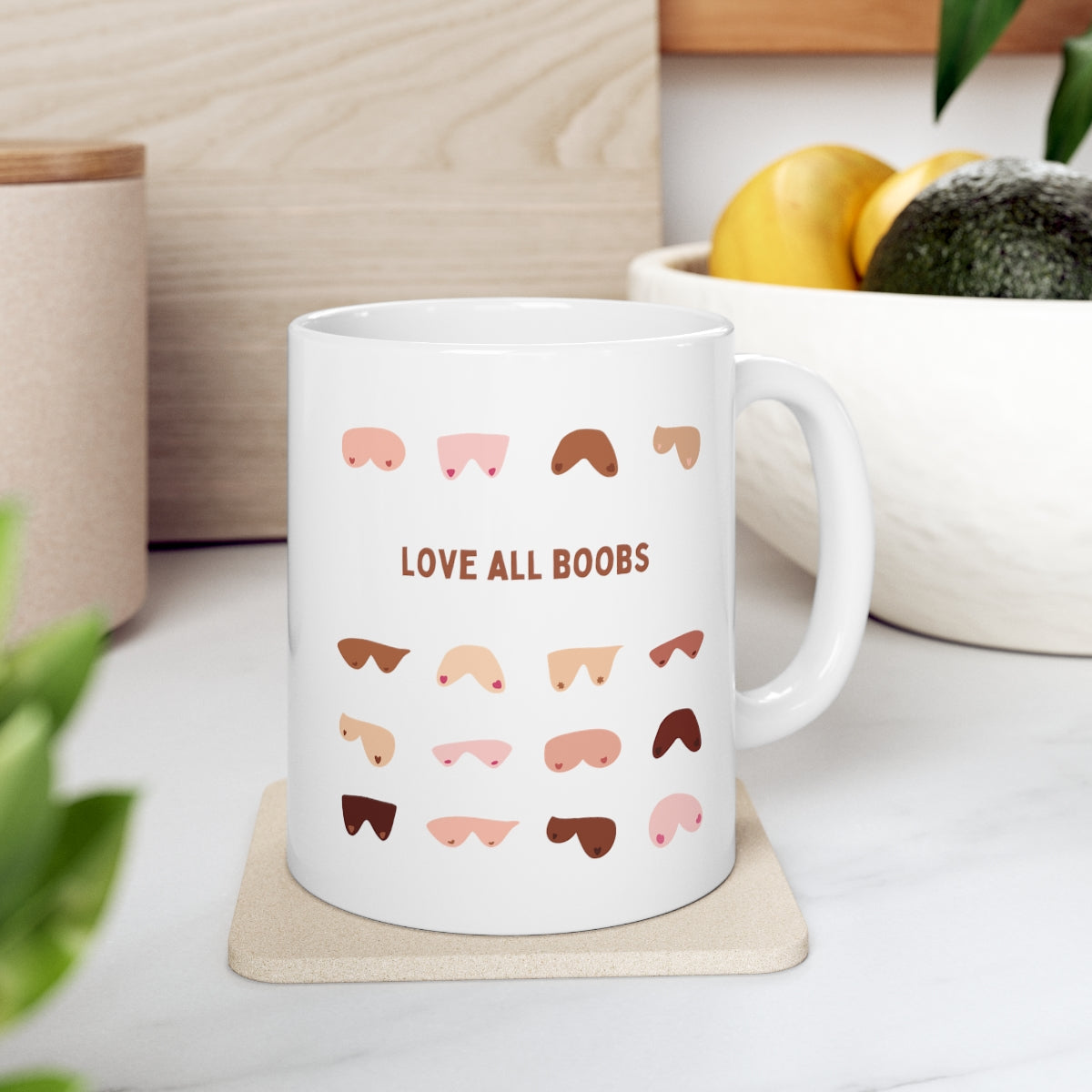 Love All Boobs Ceramic Mug (11oz)