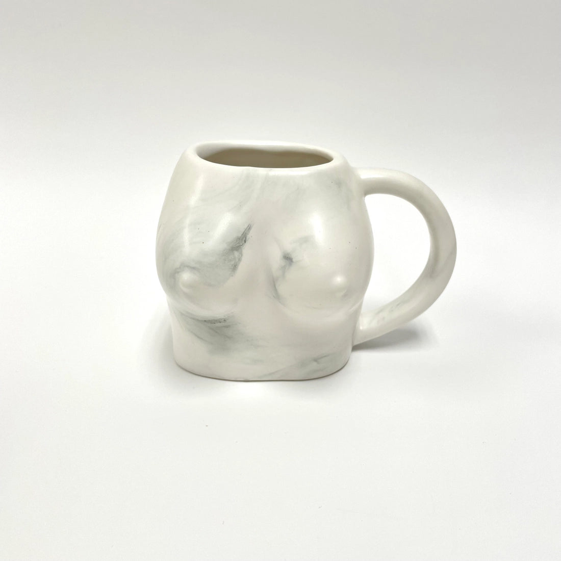 White Boob Mug (Marble Coloring)